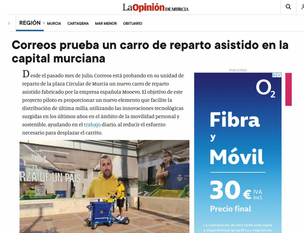 reparto electrico en murcia capital