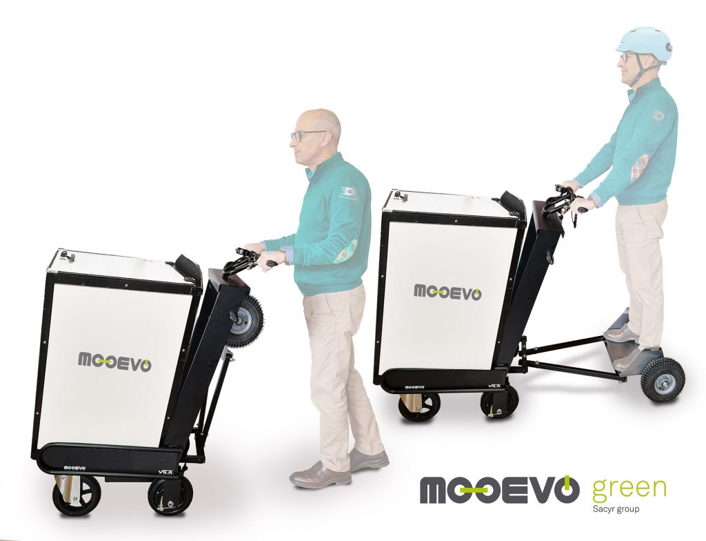 Carrito electrico de reparto para baterias de patinetes de litio