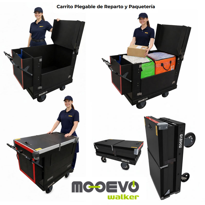 carritos profesionales de reparto para empresas de paqueteria