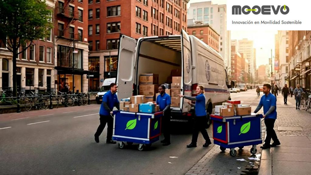 soluciones plegables logistica urbana mejorar ergonomia espacio carga