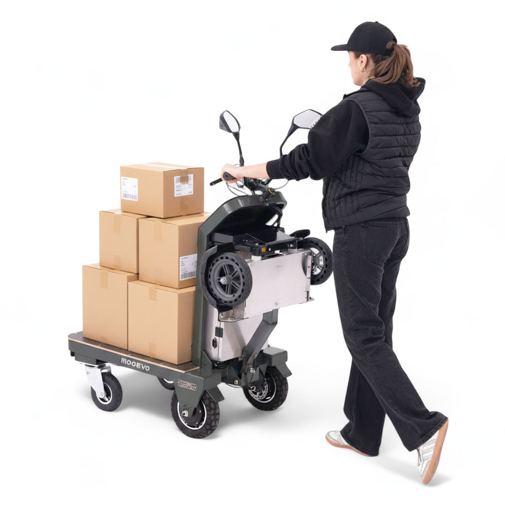 Equipos de transporte urbano para mejorar la eficiencia del reparto en zonas peatonales