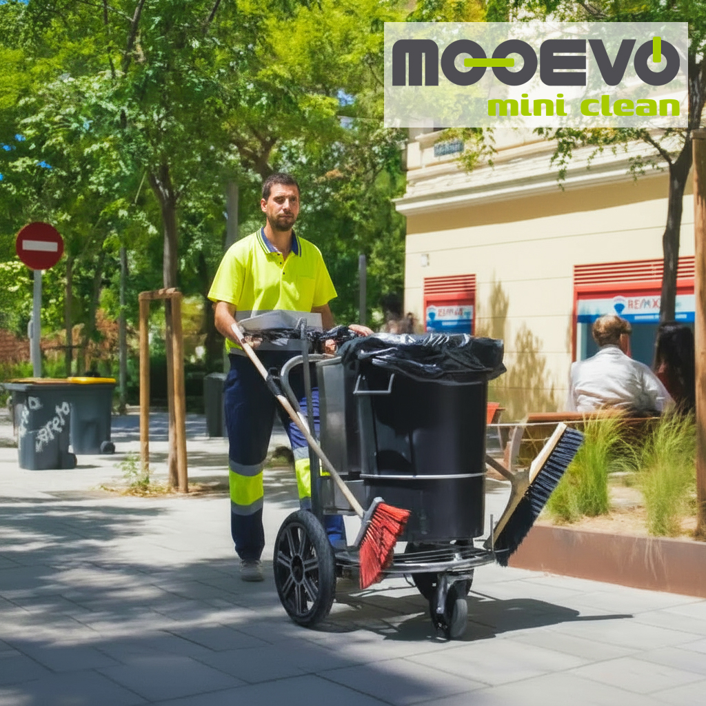 Gestion sostenible de residuos urbanos con carritos electricos de carga