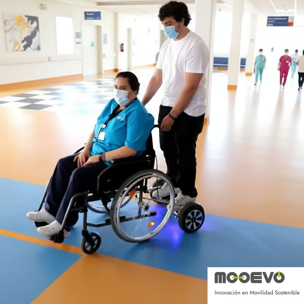 silla ruedas acompañante motor