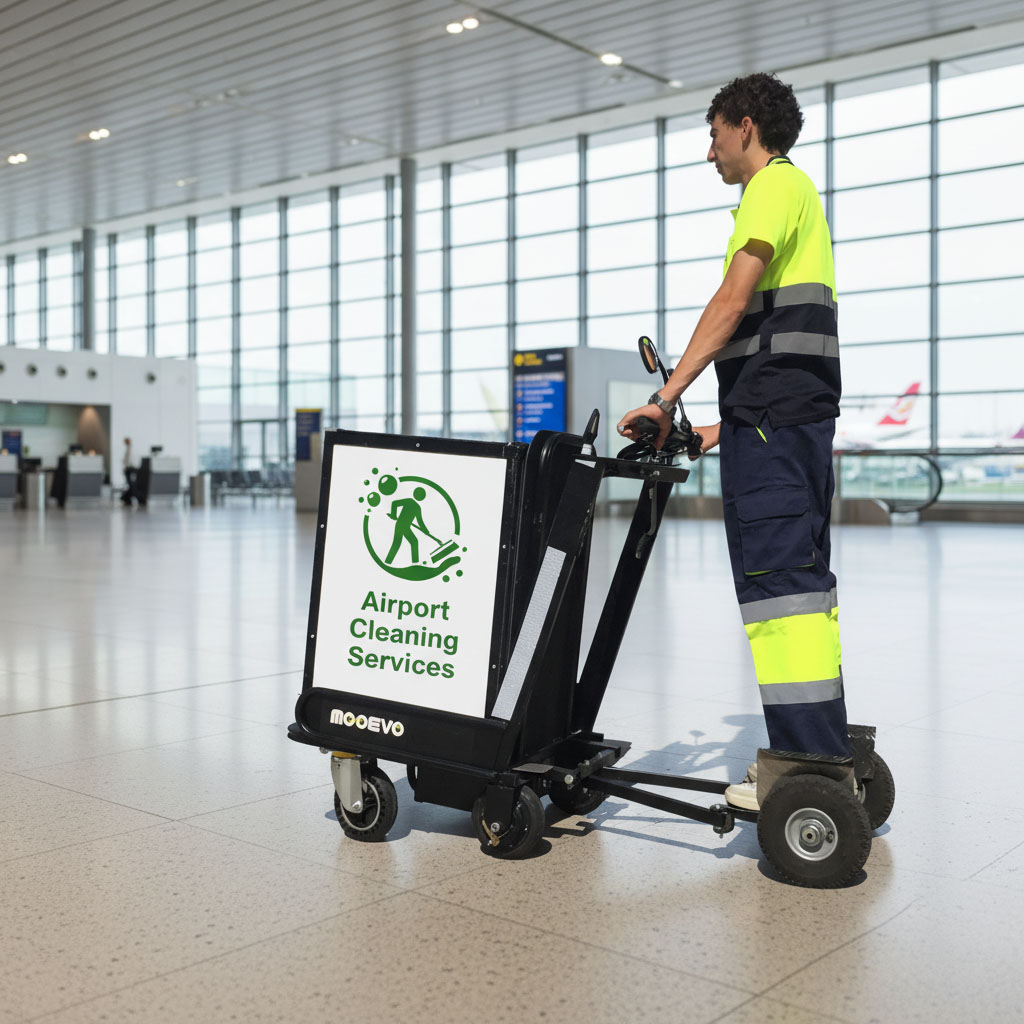Patinetes electricos en aeropuertos y centros logisticos