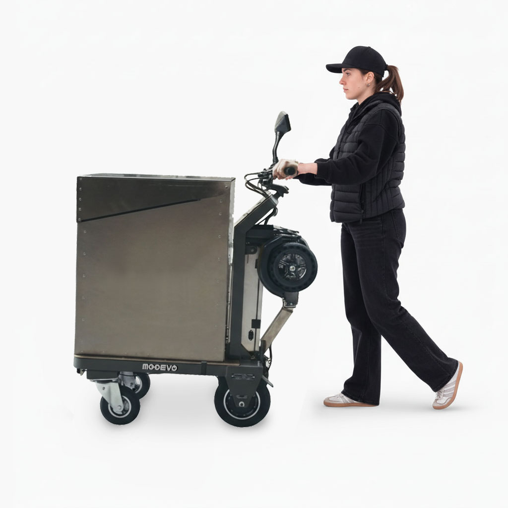 Reparto eficiente con vehiculos electricos en zonas de acceso restringido