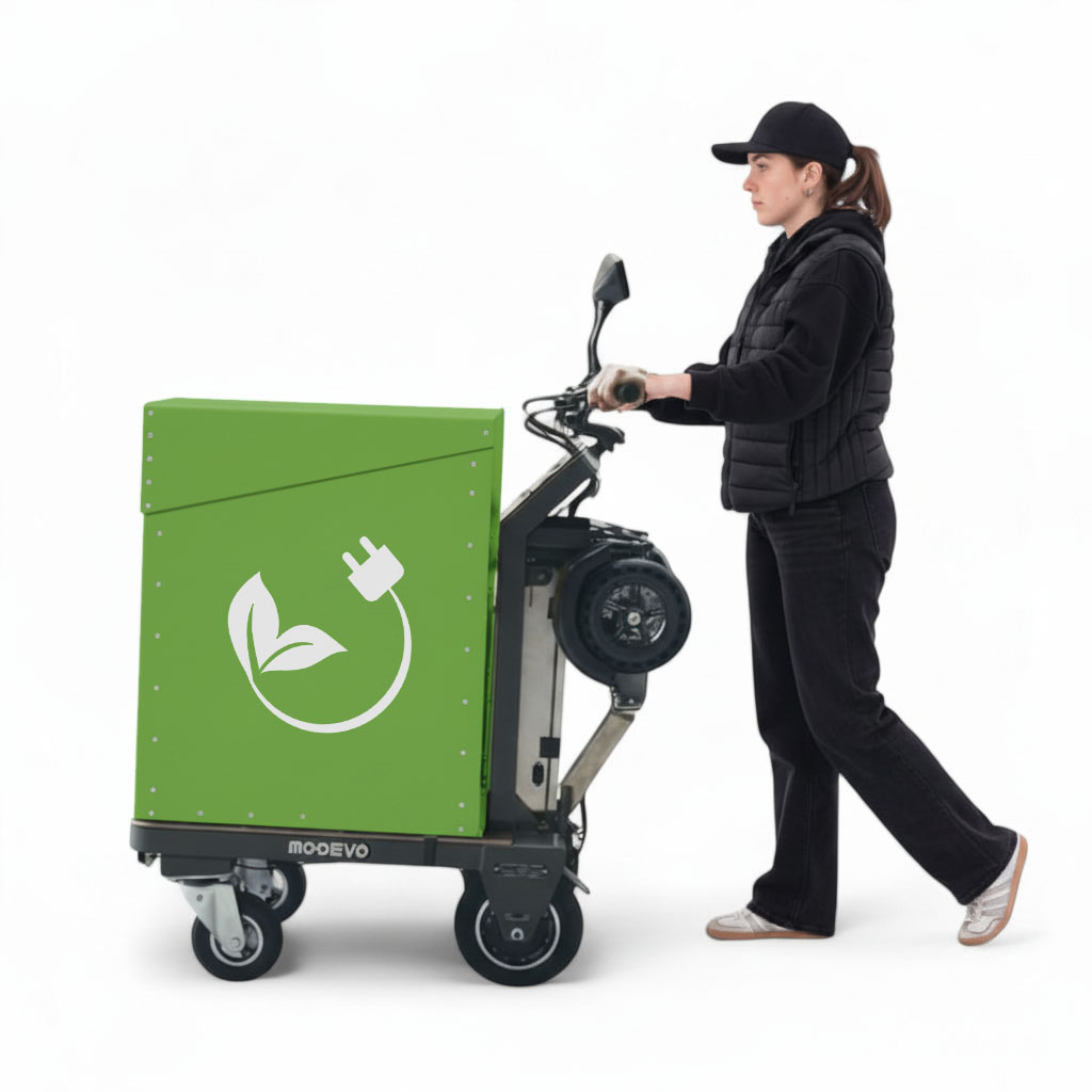 Las flotas sostenibles combinan vehículos eléctricos.