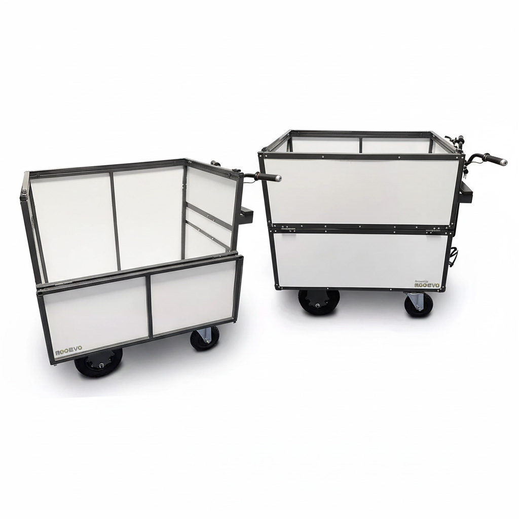 carrito de retirada de residuos urbanos electrico