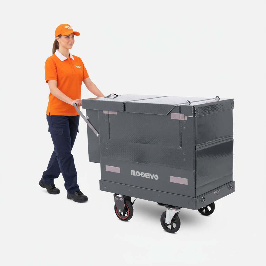 carrito plegable paqueteria reparto zonas peatonales casco historico zbe