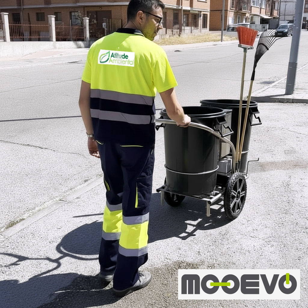 limpieza calles con carritos