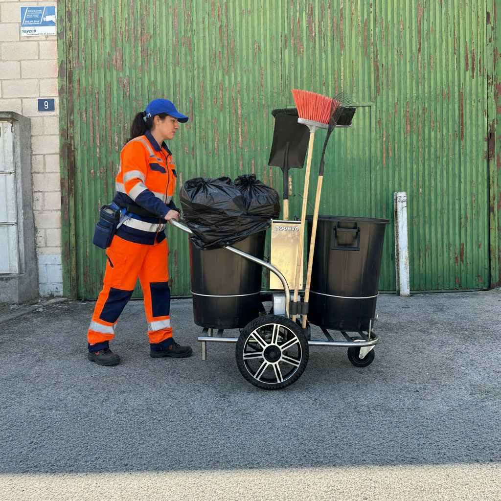 equipos sostenibles de limpieza de naves recintos