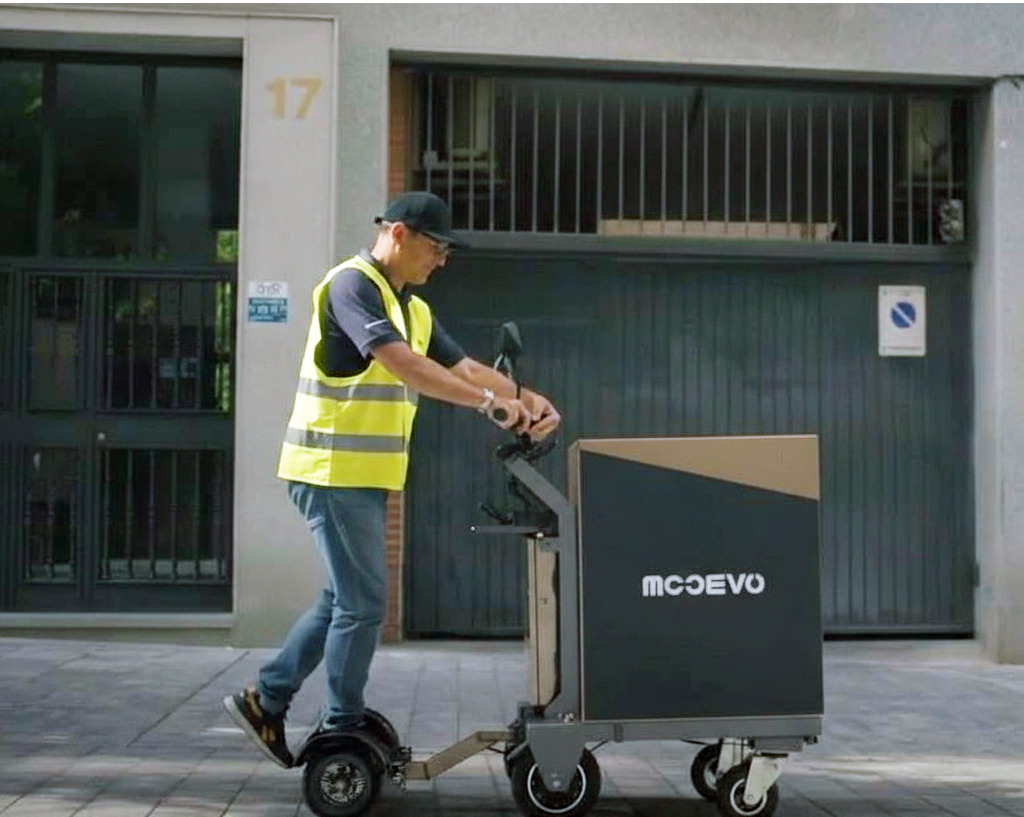 Cómo se llama el carrito para repartir paquetes