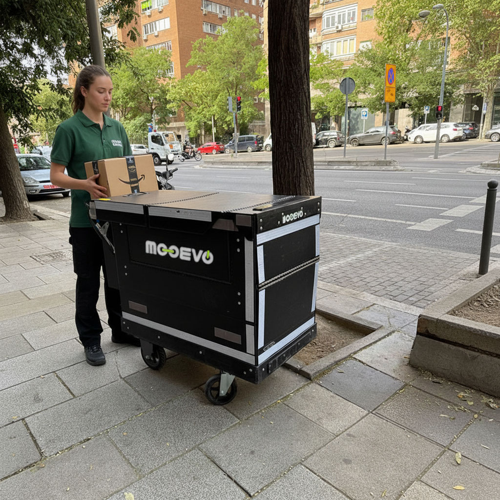 repartir paquetes grandes con carrito