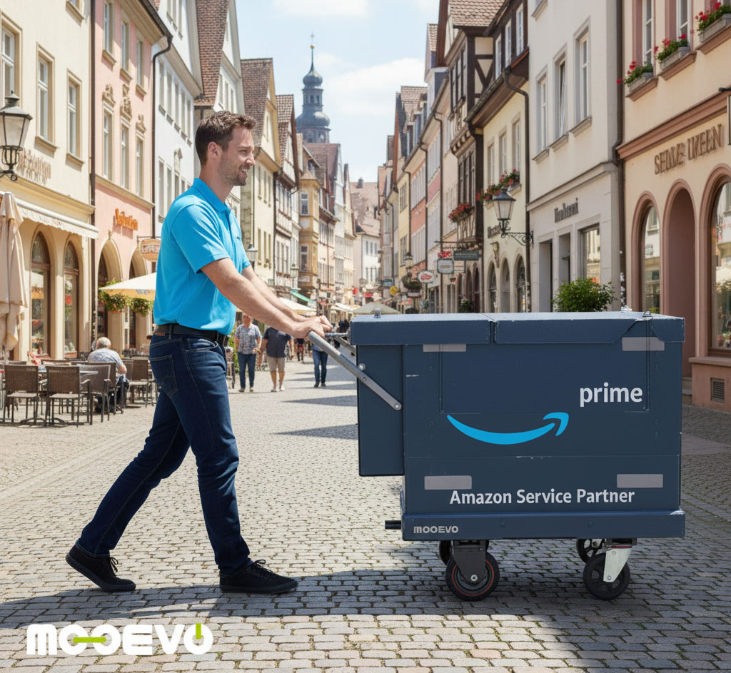 carritos de reparto de amazon para mercadillos navideños