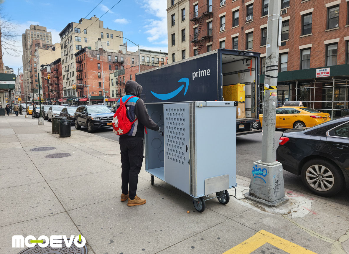 ¿Quién fabrica los carritos de reparto de Amazon?