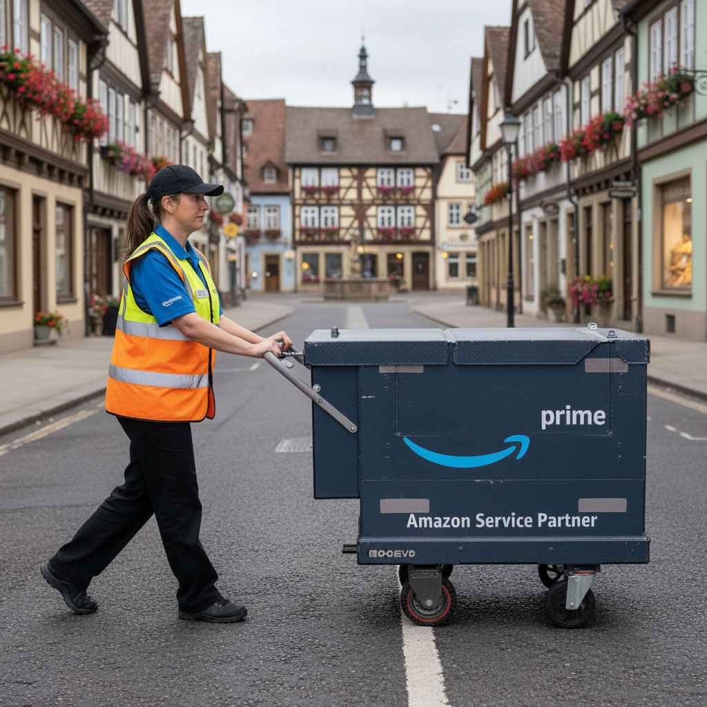 que carritos utiliza amazon para el reparto