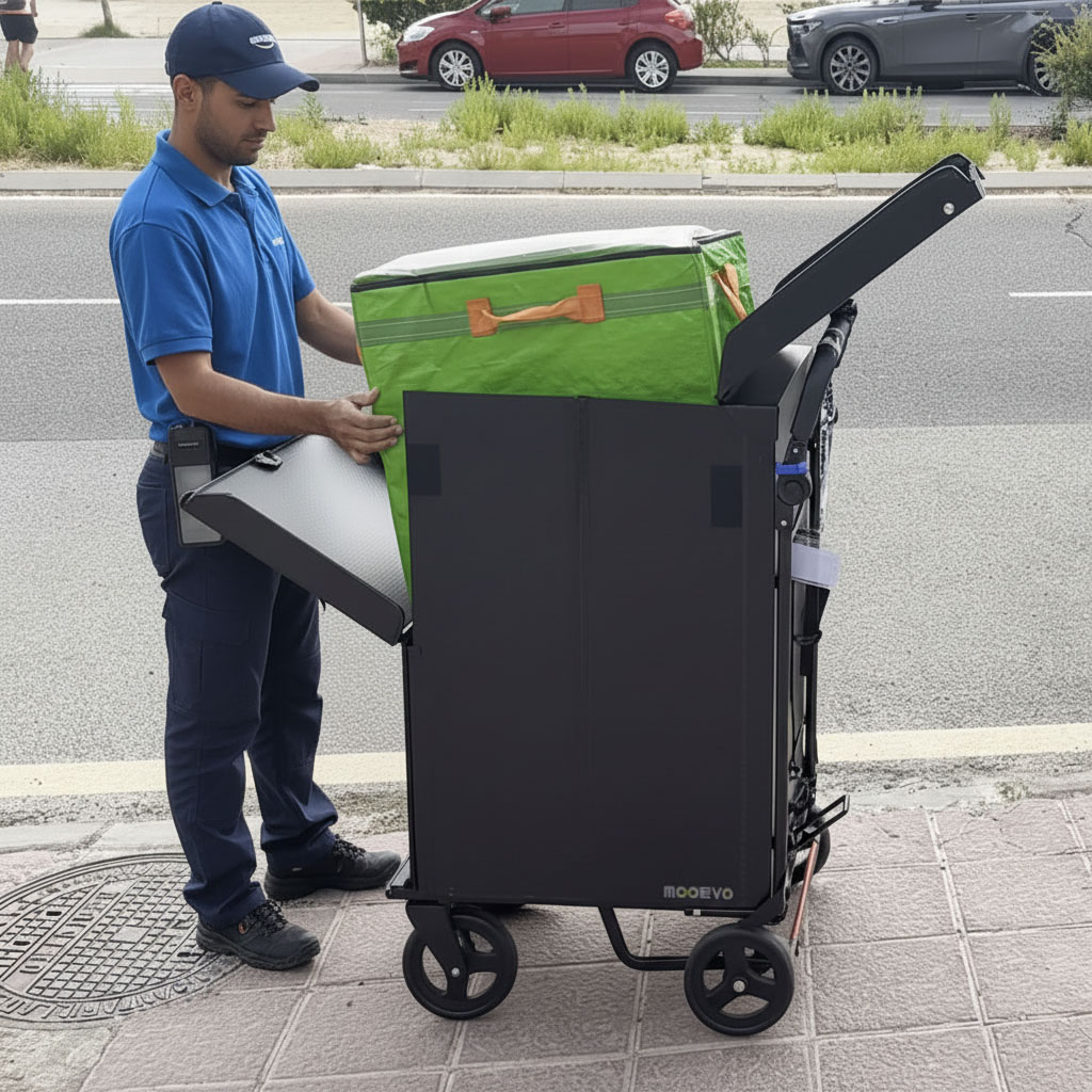 Carros de reparto plegables de uso postal paqueteria