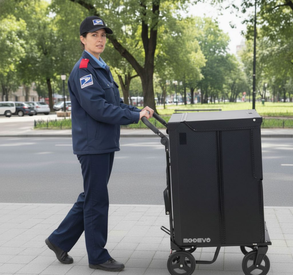 carritos de reparto postal para carteros y carteras