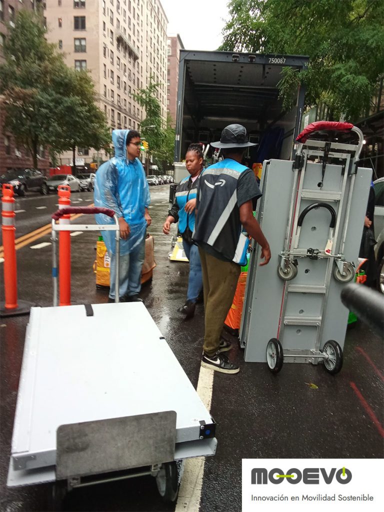 como organizar el reparto a pie en centros historicos