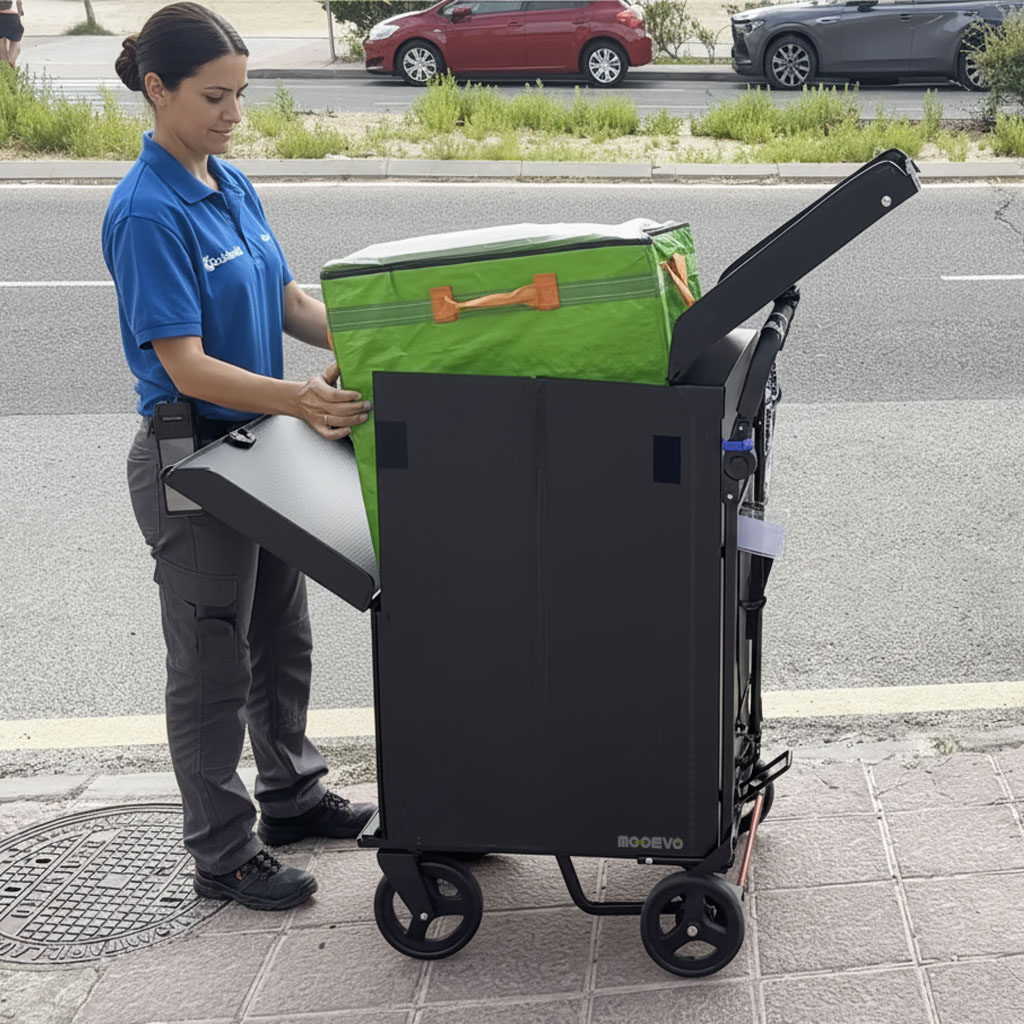 empresas de reparto de correos carretilla plegable paquetes