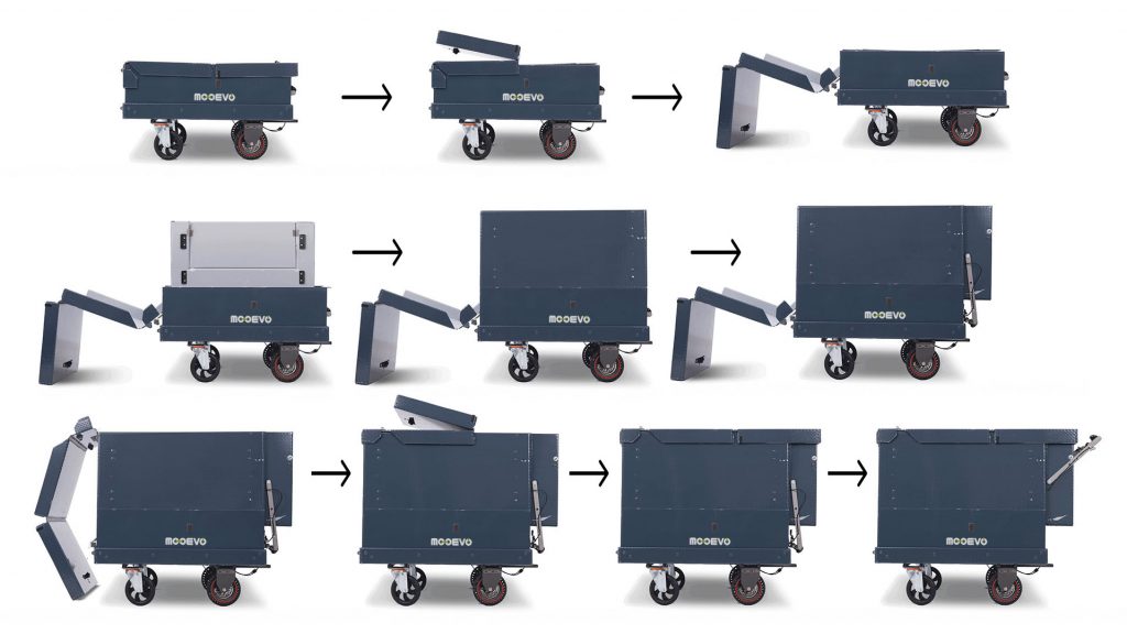 reparto a pie carro plegable