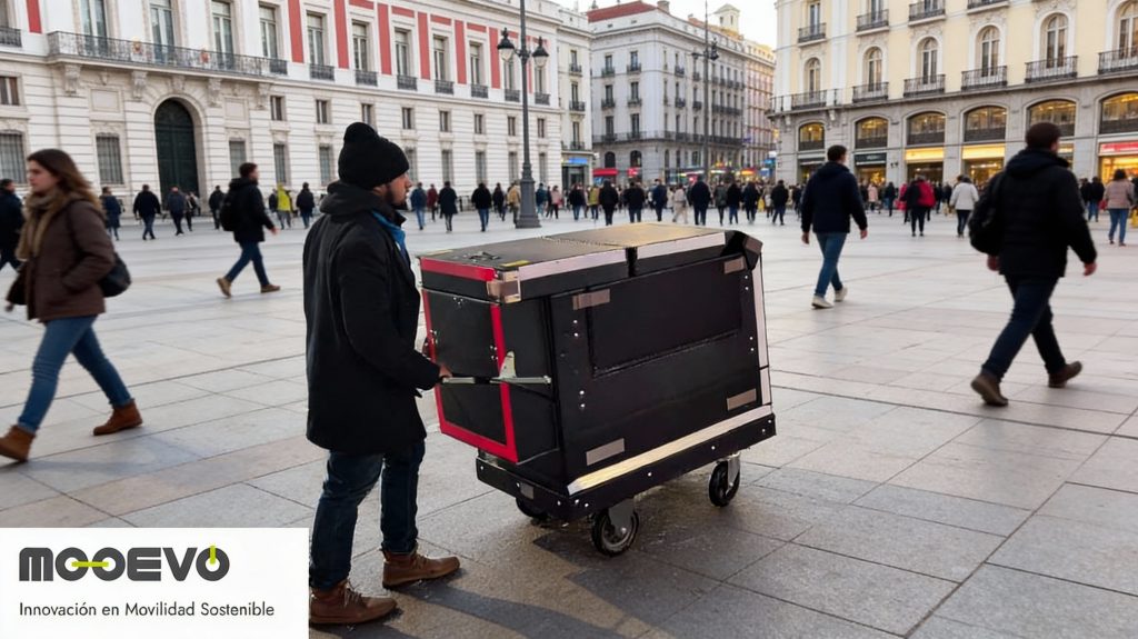 carrito para repartir paquetes