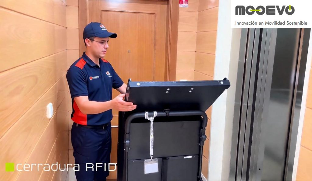 carro reparto con cerradura