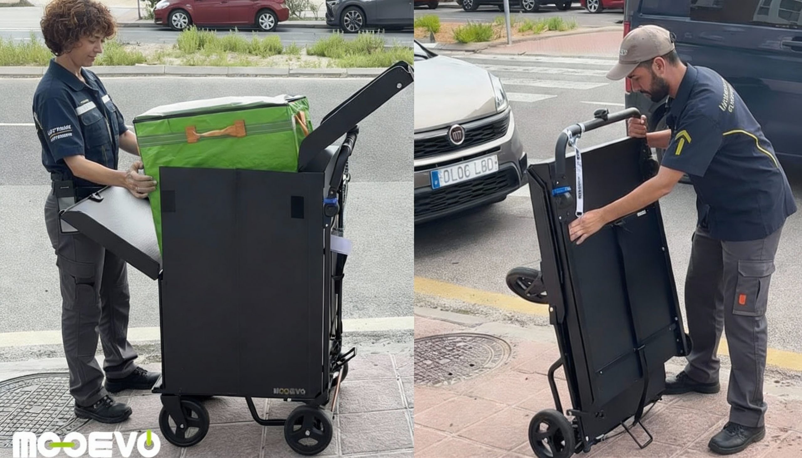 carrito plegable para repartidores
