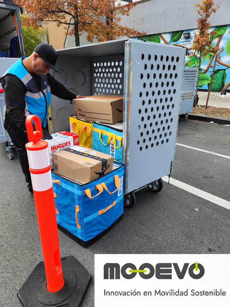 reparto de paquetes de amazon en nueva york manhattan