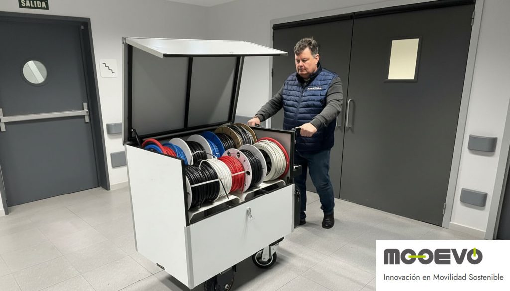 carro para transportar cables electricos