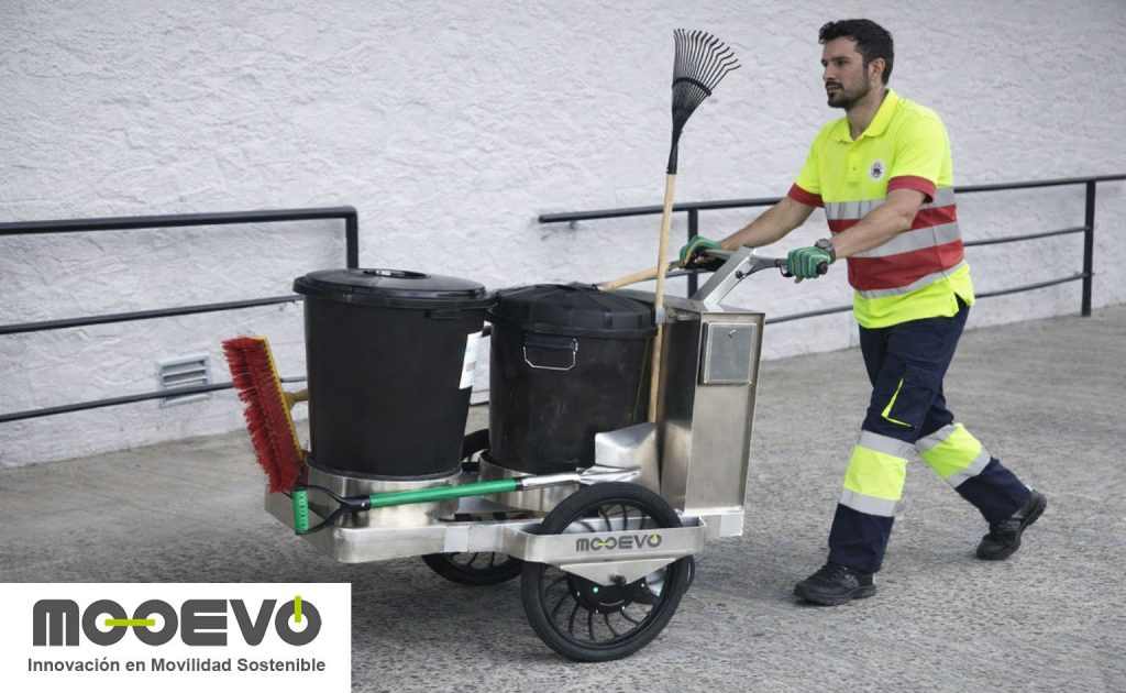 zaragoza carrito electrico barrendero servicio municipal ayuntamiento