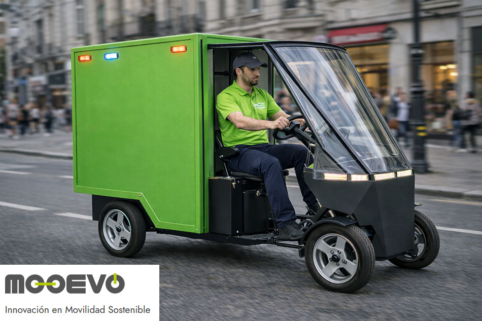 cuadriciclo bicicleta electrica reparto