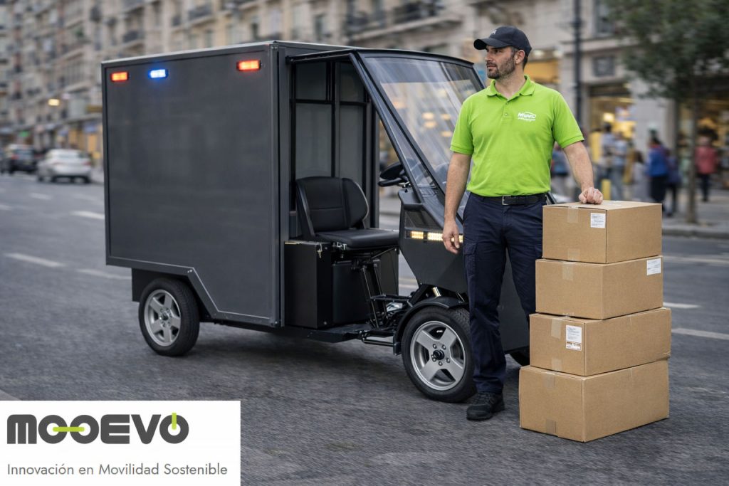 cuadriciclo electrico para reparto urbano