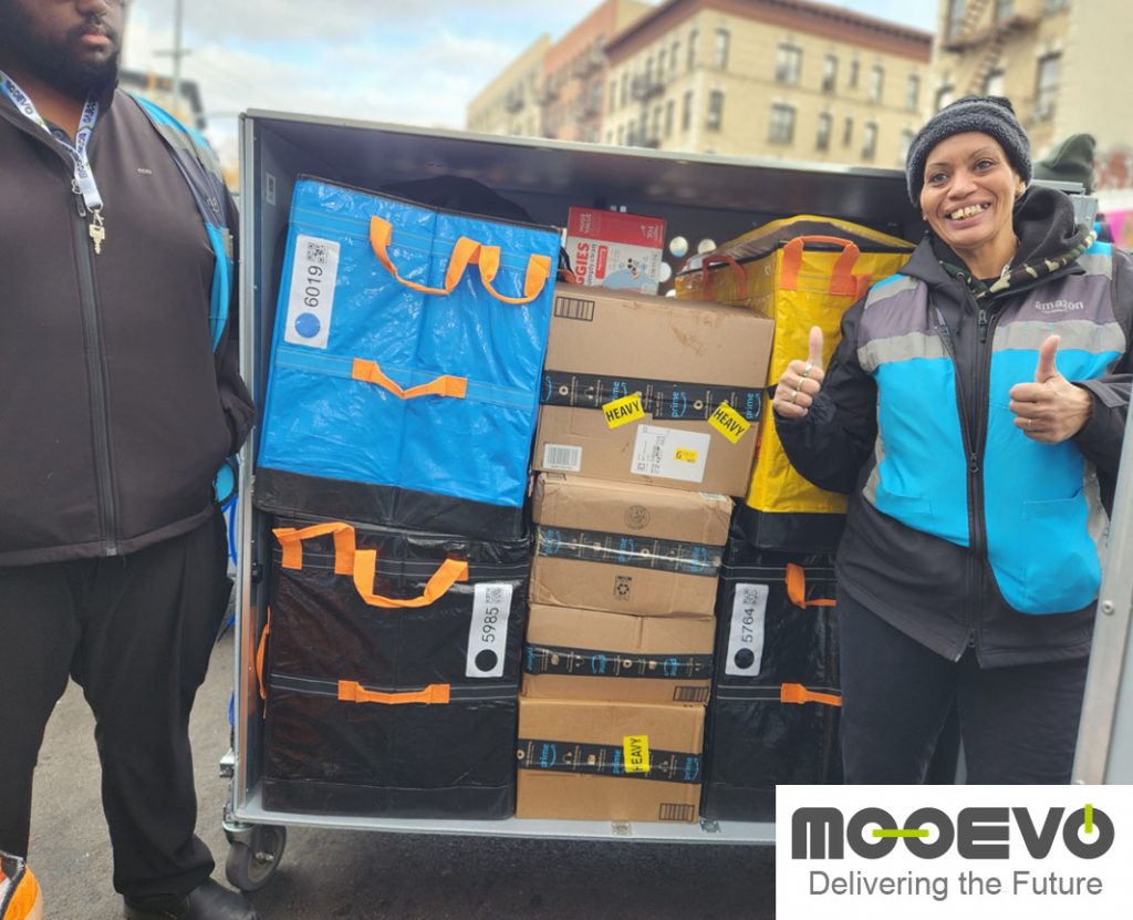 delivering by walking amazon