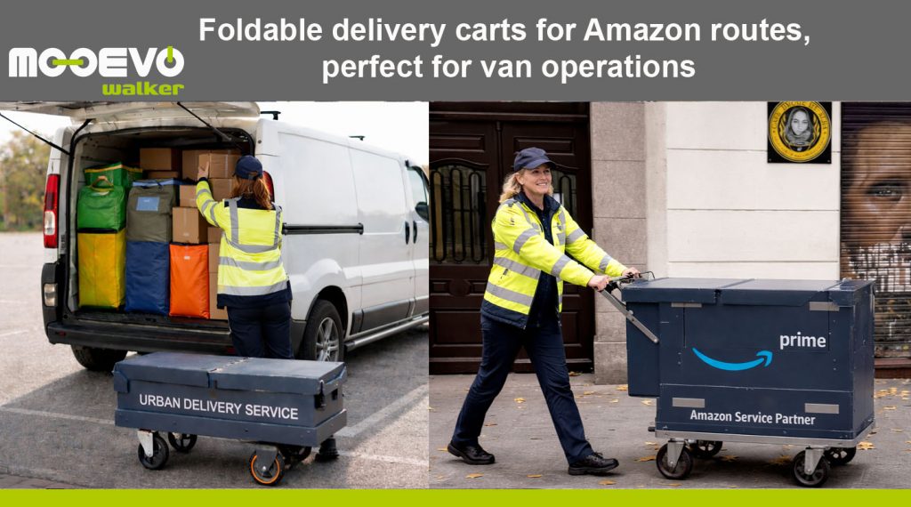 amazon walking delivery carts for dsps