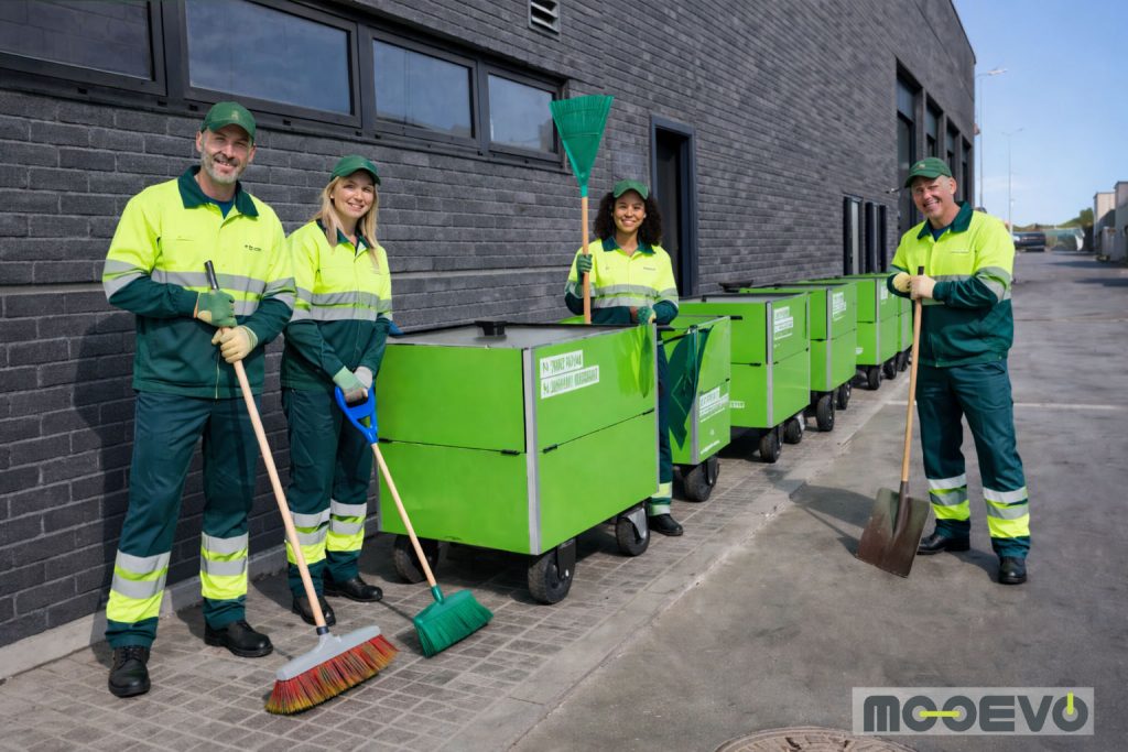 operarios limpieza eficiencia movilidad electrica