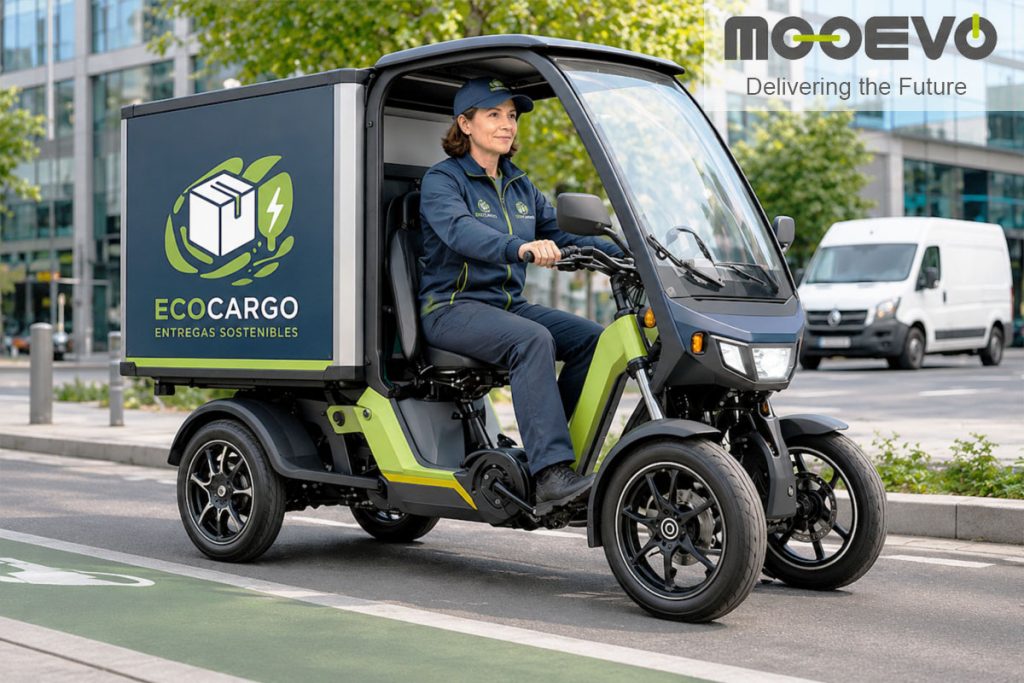 mujer y movilidad electrica profesional