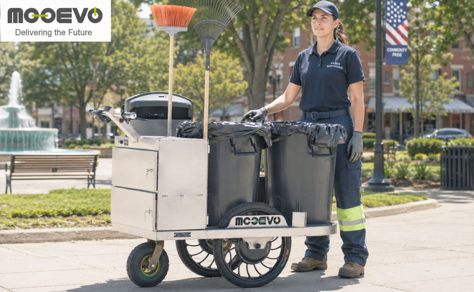 Electric Street Sweeper Cart for Municipal Public