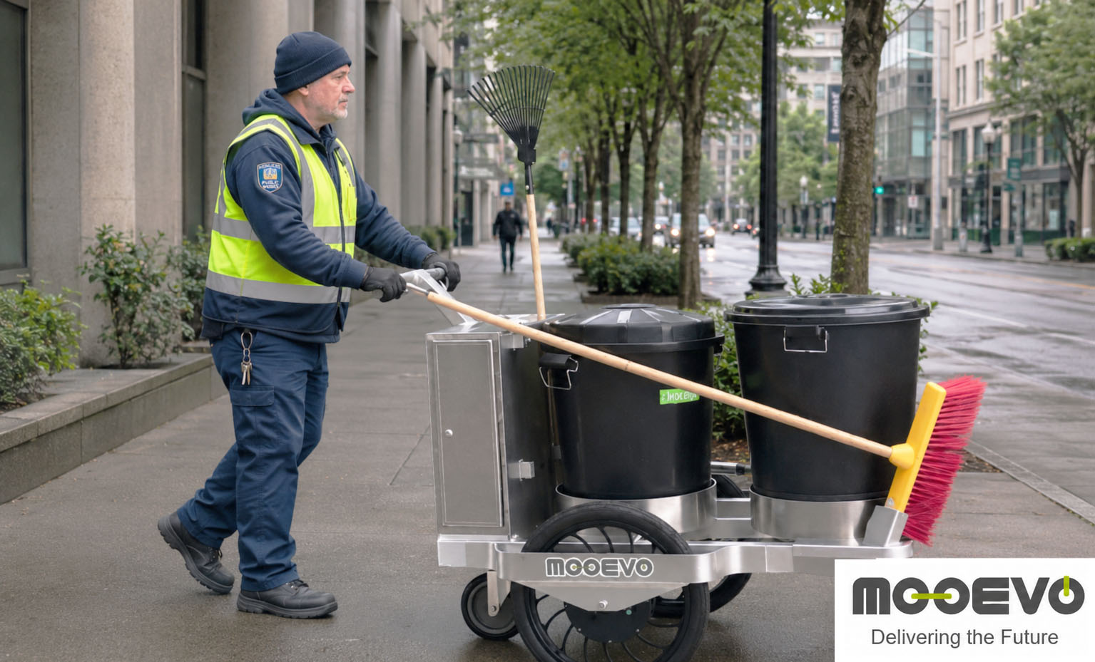 electric urban cleaning e-barrow