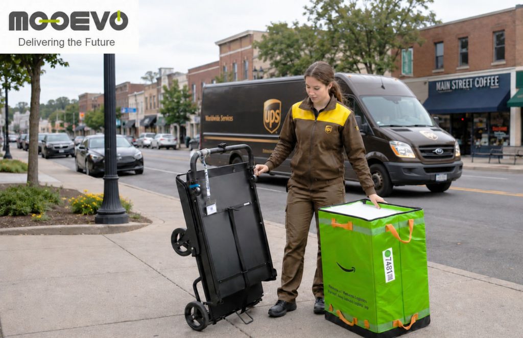 van delivery sorting bag carts