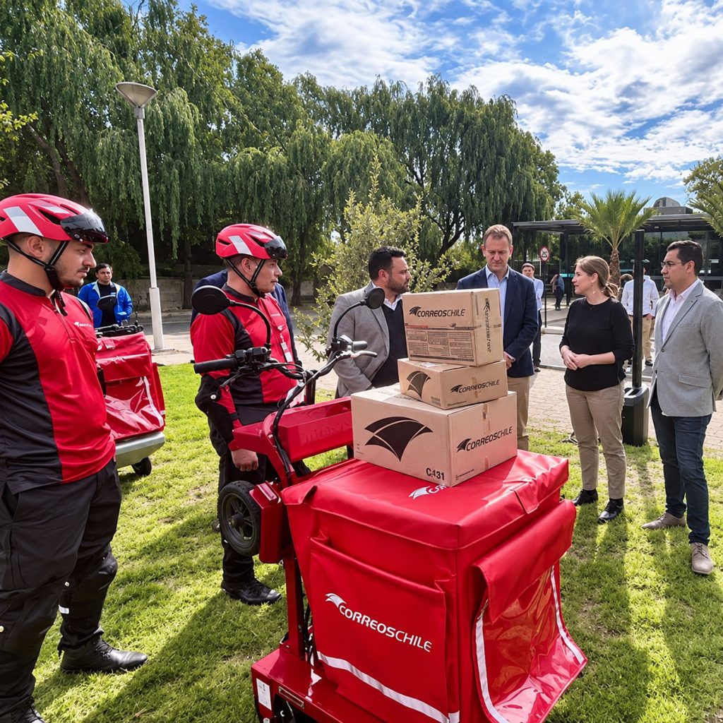 como reparte paquetes correos chile