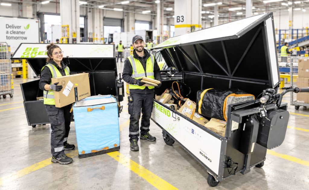 heavy duty electric delivery trolley cart