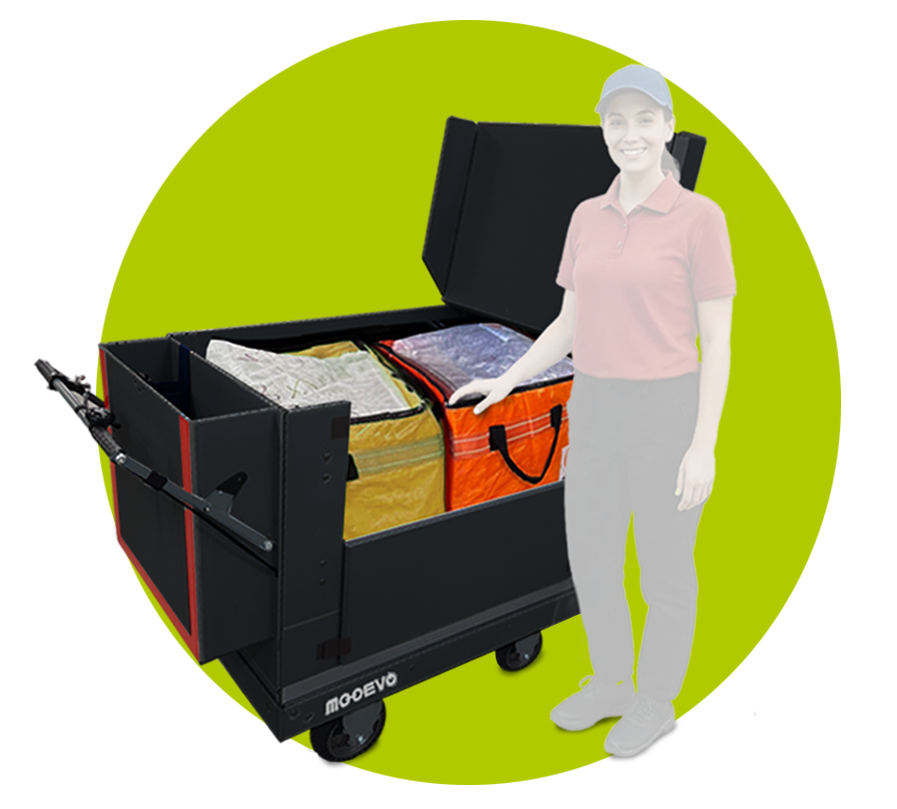 carrito repartidor plegable